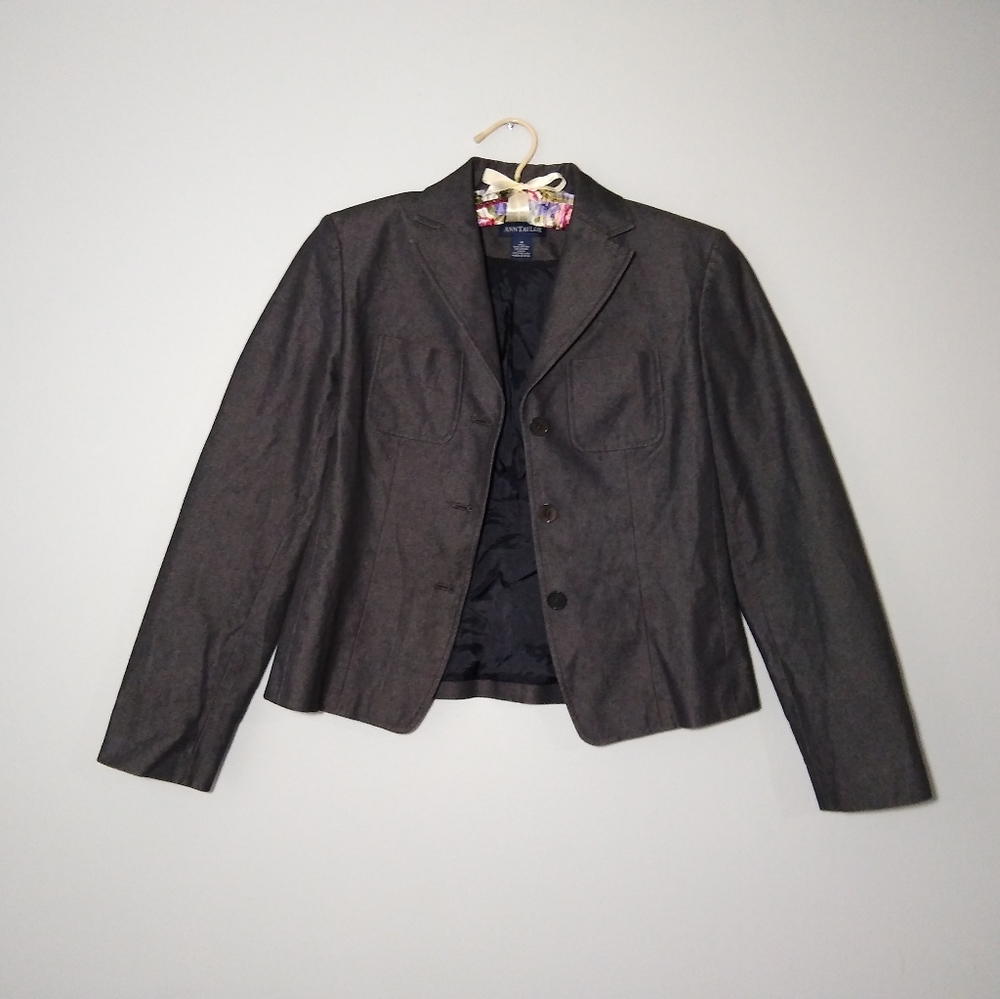Ann Taylor Women's Cotton Blend Denim Jacket Sz.4